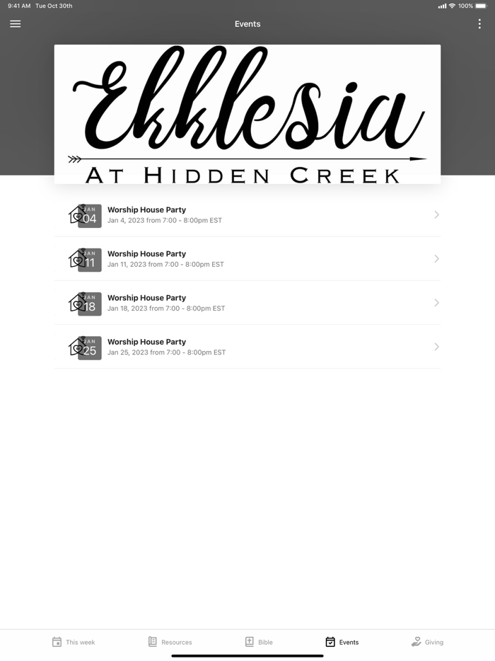 Ekklesia at Hidden Creek