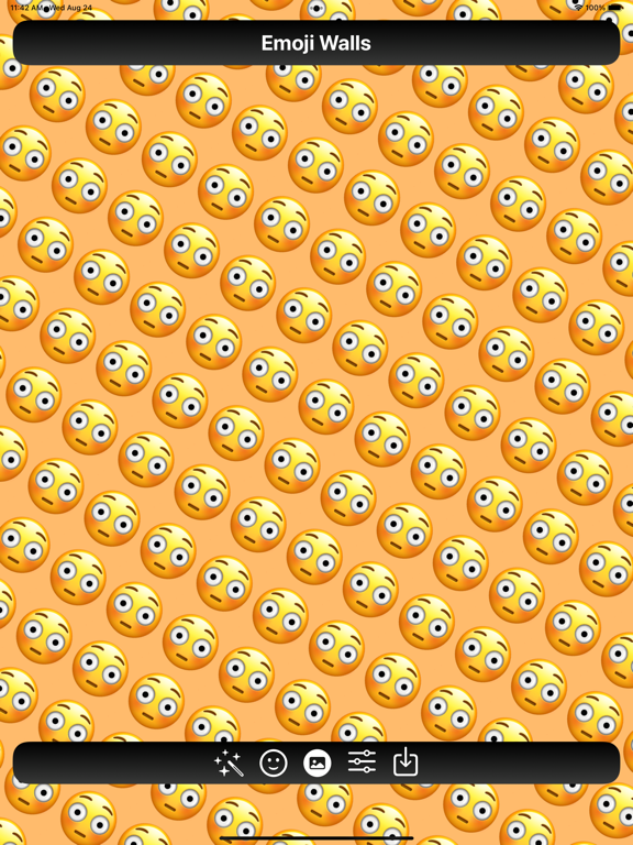 Emoji Walls - Wallpaper Maker iPad screenshot 1 - Graphics & Design app