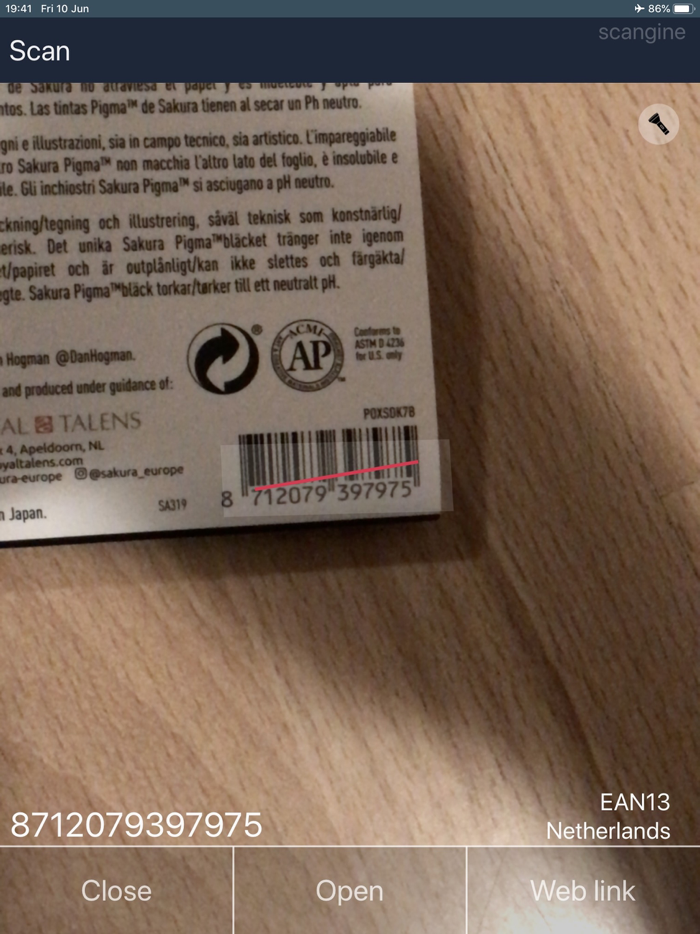Pocket Barcode System