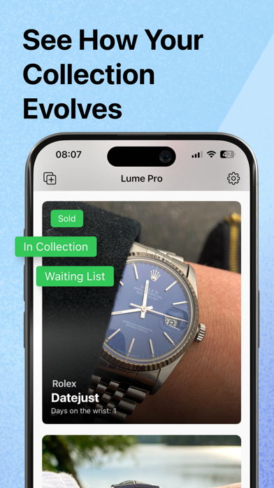 Watch Tracker - Lume Screenshot