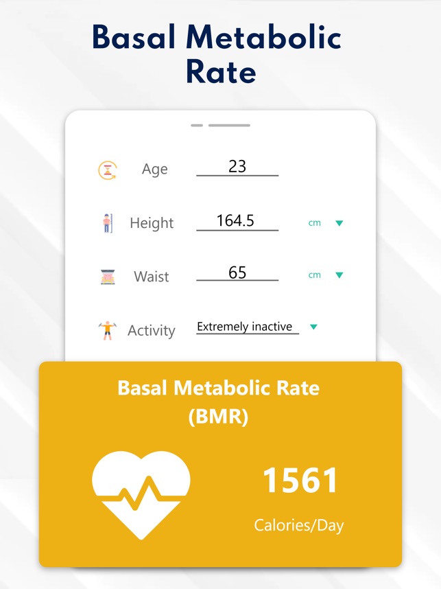BMI BMR Body Fat Calculator on the App Store