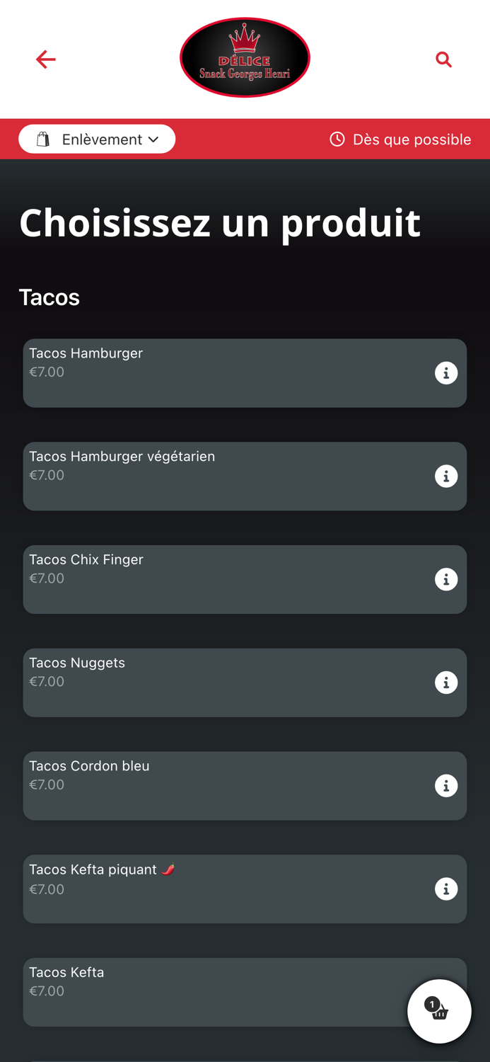 Snack Délice Georges Henri