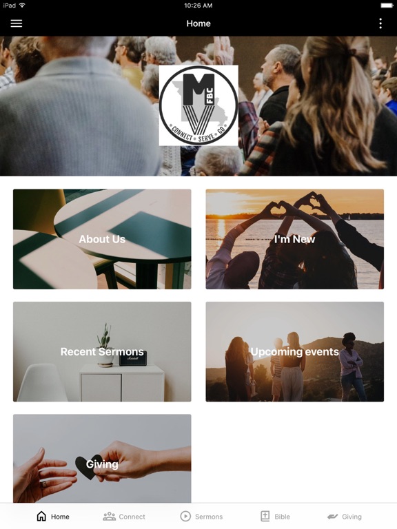 First Baptist Mountain View iPad screenshot 1 - Education app