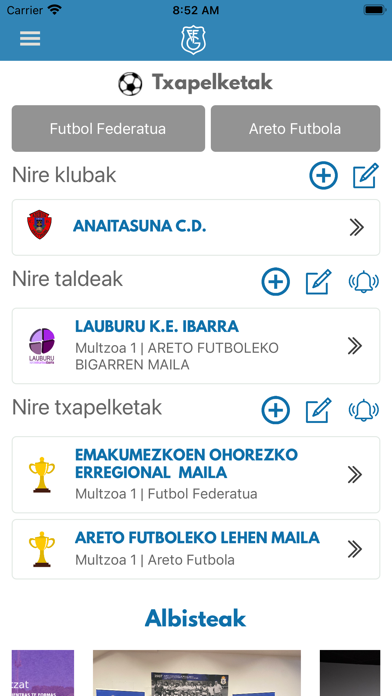 Gipuzkoako Futbol Federazioa Screenshot