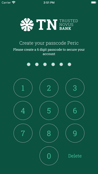 Trusted Novus Bank Cards Screenshot