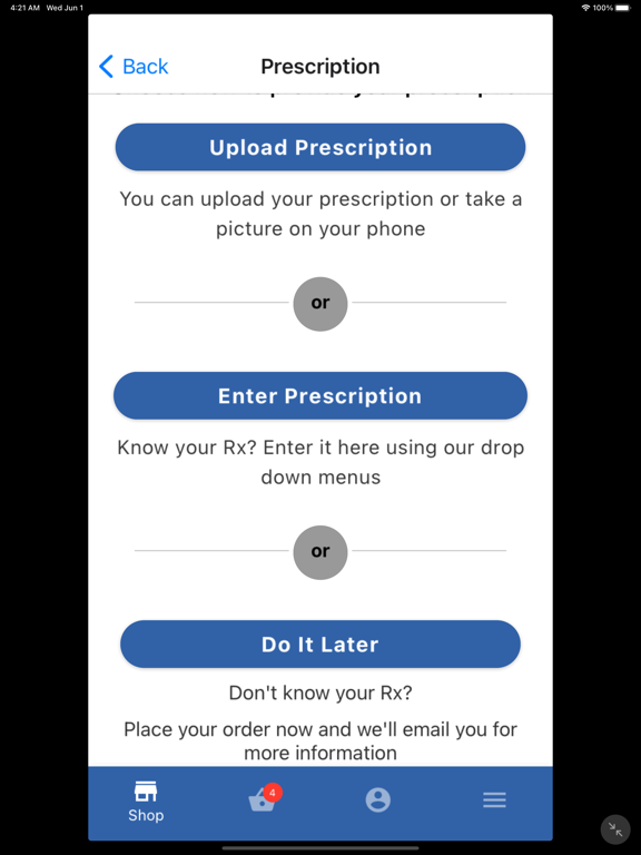 WebEyeCare iPad screenshot 6 - Business app