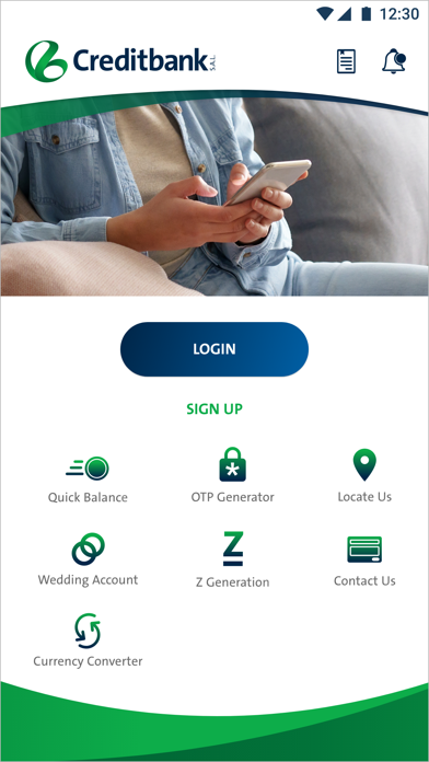 Creditbank Online Banking Screenshot