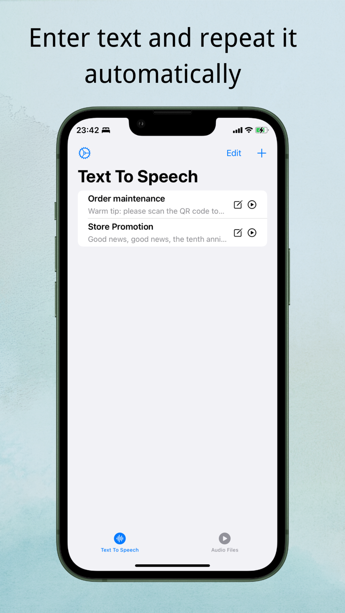 Loudspeaker - Auto reading
