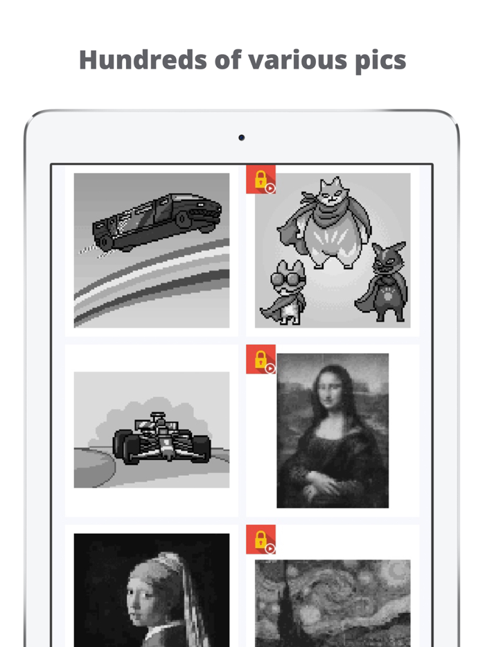 Pixel by number Color art game