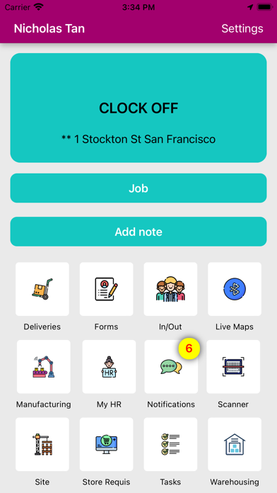 PRS Mobile EAP Screenshot
