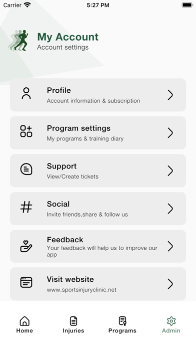 Sports Injury Rehabilitation Screenshot