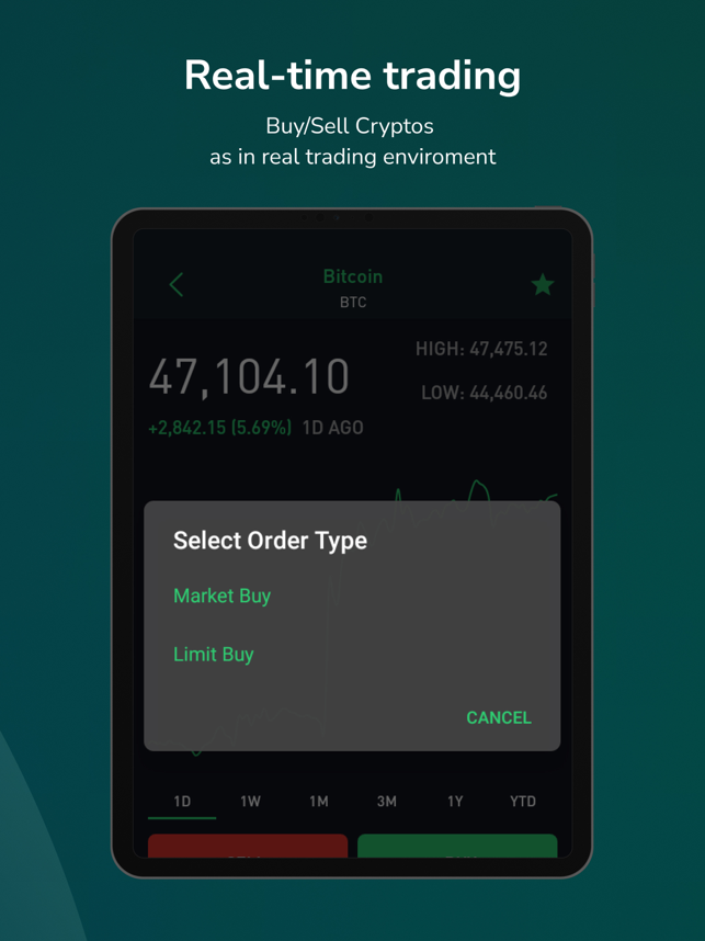 ‎CryptoSim: Market Simulator Capture d'écran