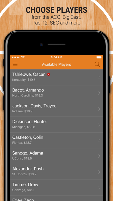 H2H College Basketball Screenshot