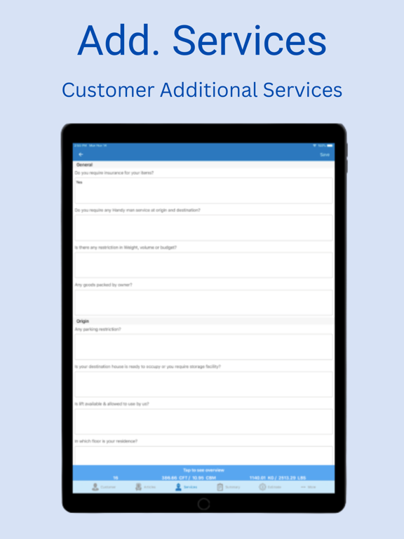 Screenshot #5 pour Move Survey Quote Pro