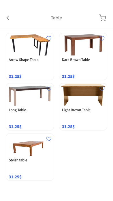 Online Furniture Store Screenshot