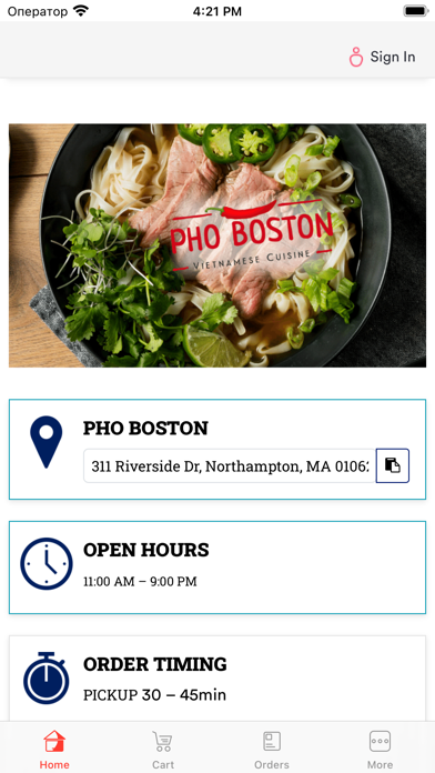 Pho Boston Screenshot