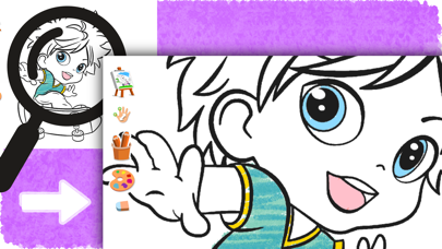 Busy Kids - Good Coloring Book Screenshot