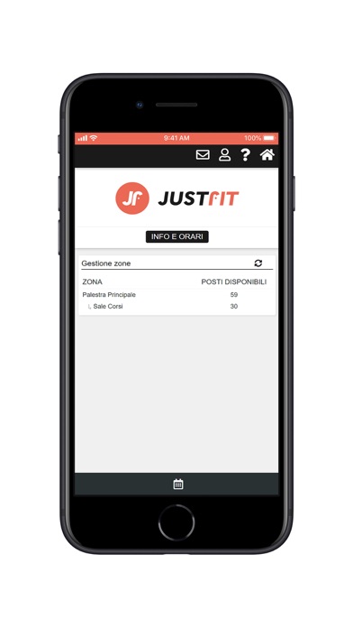 JustFit Palestre Screenshot