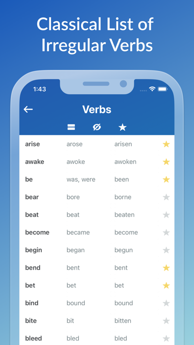 English Verbs Master Screenshot