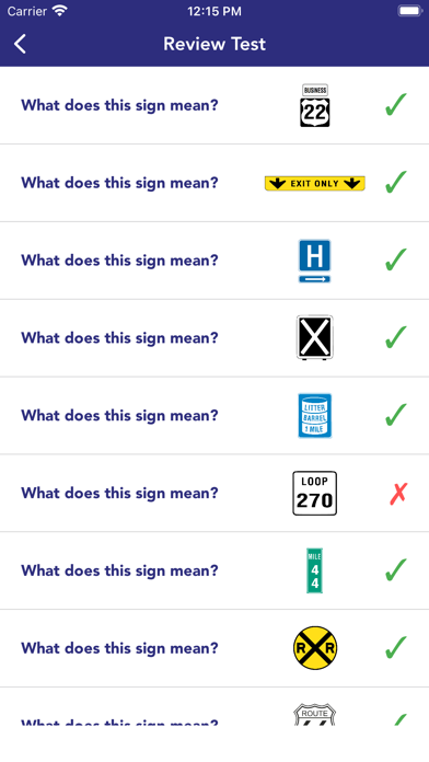 DMV Practice Test • Minnesota Screenshot