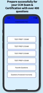 CCM Quiz Test screenshot #1 for iPhone