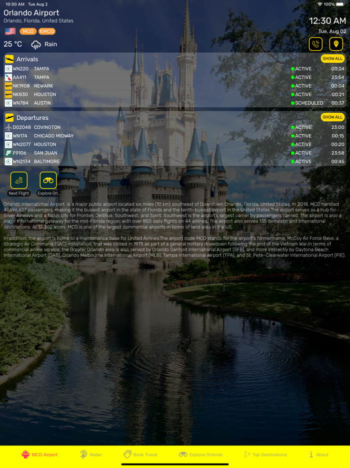 Orlando Airport MCO Info