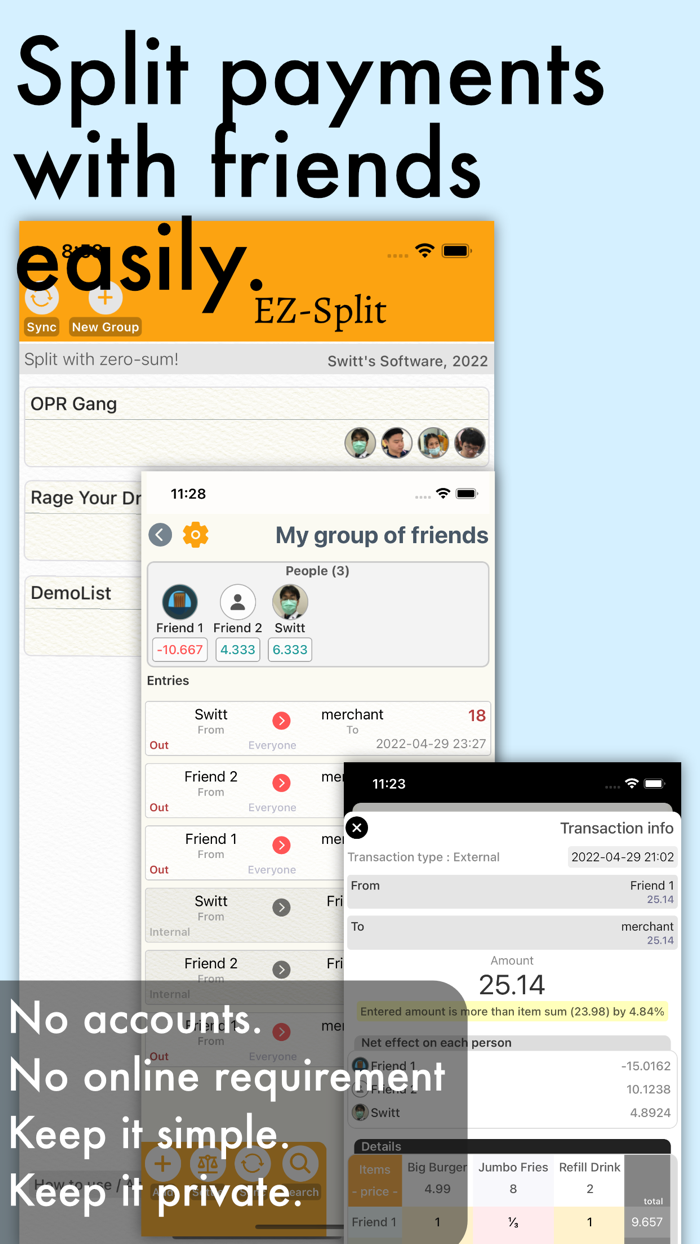 EZSplit  Easy Split Payments