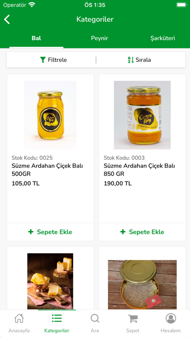 Cengiz Bey Süt Ürünleri Screenshot