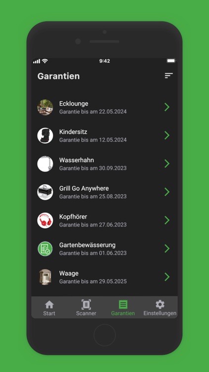 Garantie-App