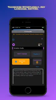 ai transcribe audio, video iphone screenshot 1