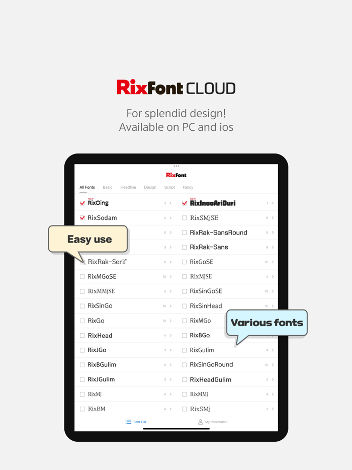 RixFontCloud