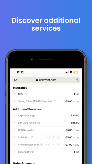 CarzRent.com Screenshot