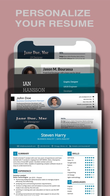 Resume Builder App, CV maker
