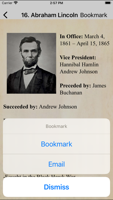 U.S.A. Presidents Pocket Ref. Screenshot