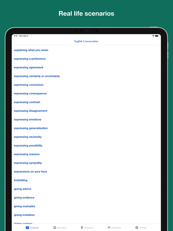 Screenshot #5 pour English Conversation Templates