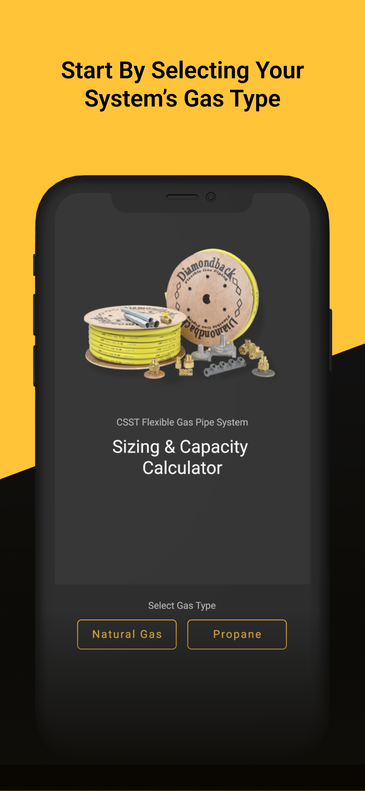 Diamondback Sizing Calculator