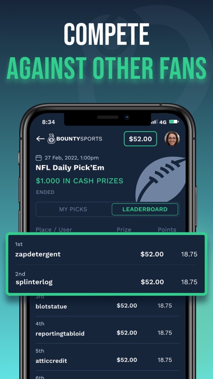 Bounty Sports: Fantasy Pickems screenshot-4