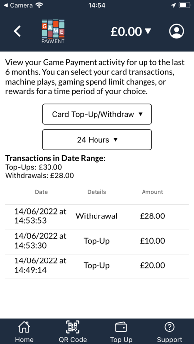 Game Payment: cashless gaming Screenshot