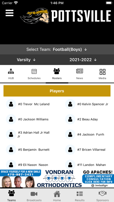 Pottsville Apache Athletics Screenshot