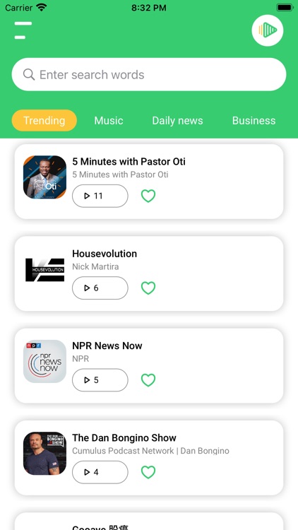 Podcasts Player App