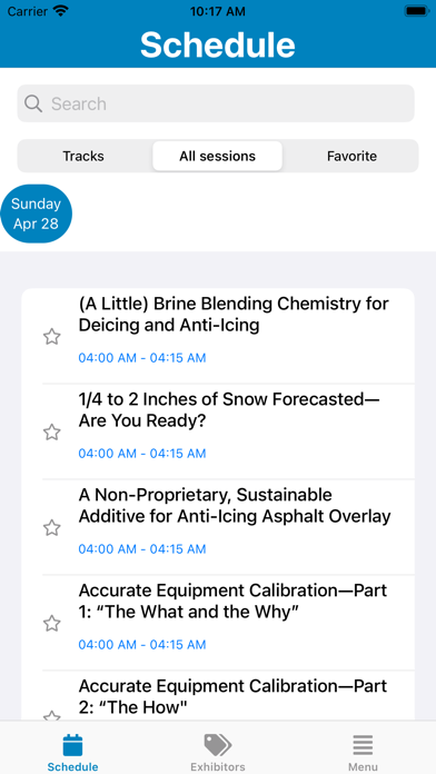 North American Snow Conference Screenshot