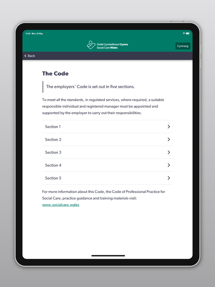 Social Care Employers Code