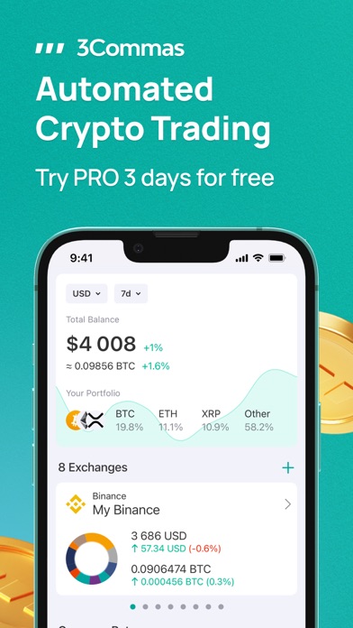 Screenshot #1 pour 3Commas: App de Trading Crypto