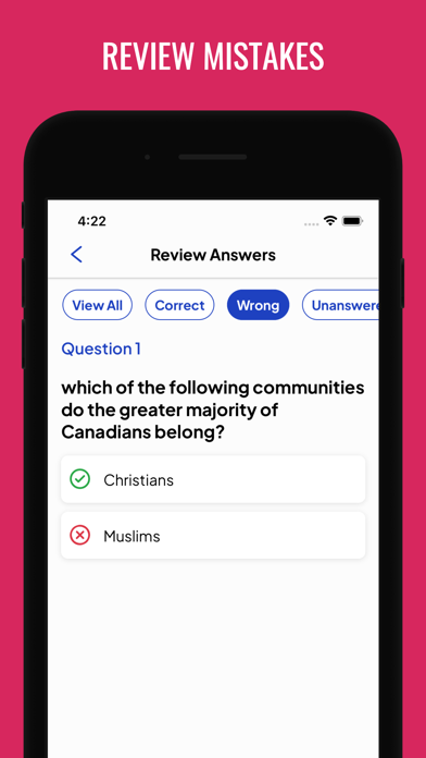 Canadian Citizen Test 2024 Screenshot