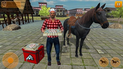 Mounted Horse Rider Pizza Screenshot