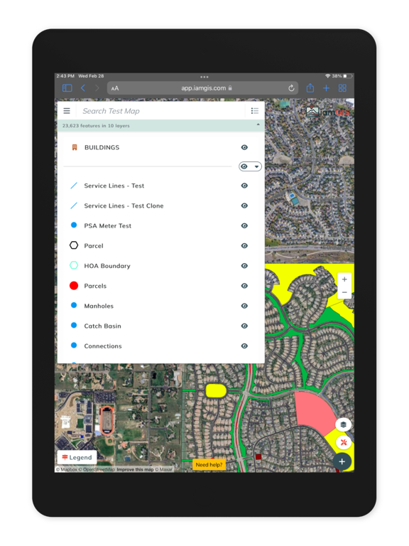iamGIS iPad screenshot 2 - Business app