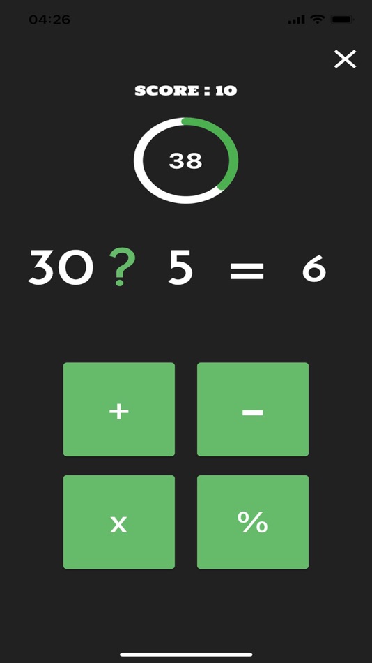 #2. Math Game - Find Operation (iOS) Podle: Muhammet Emir CAKIR