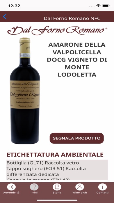 Dal Forno Romano NFC Screenshot