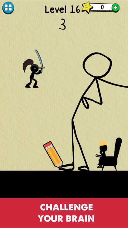 Draw Stick Man Thief Puzzle