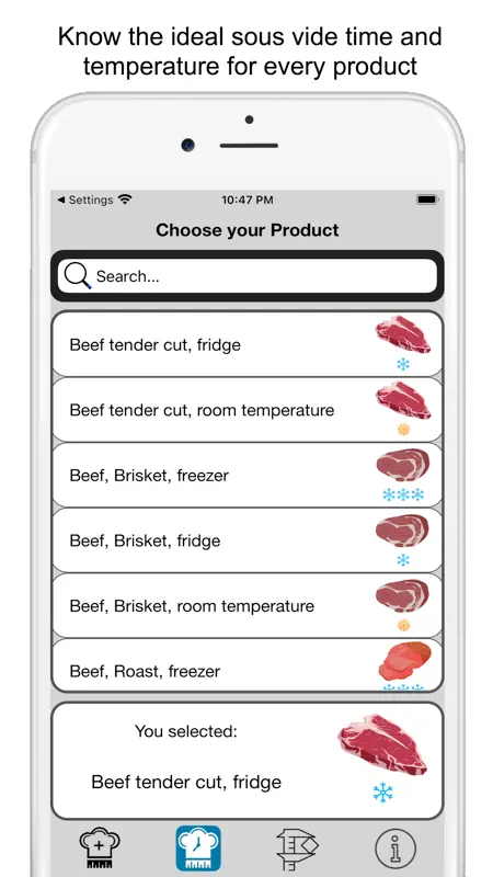 Sous Vide Timing Ruler screenshot 1 of 6